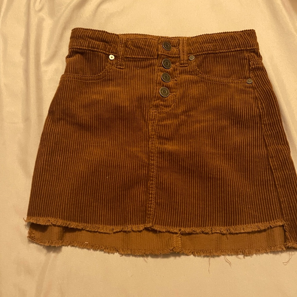 Girls brown corduroy skirt